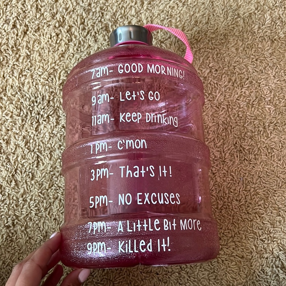 Gallon Water Bottle With Motivational Quotes
